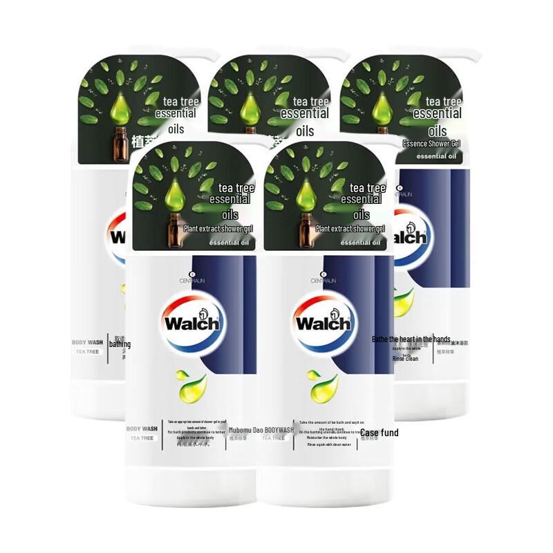 Walch Tea Tree Oil Body Wash 5 x 600ml Pack