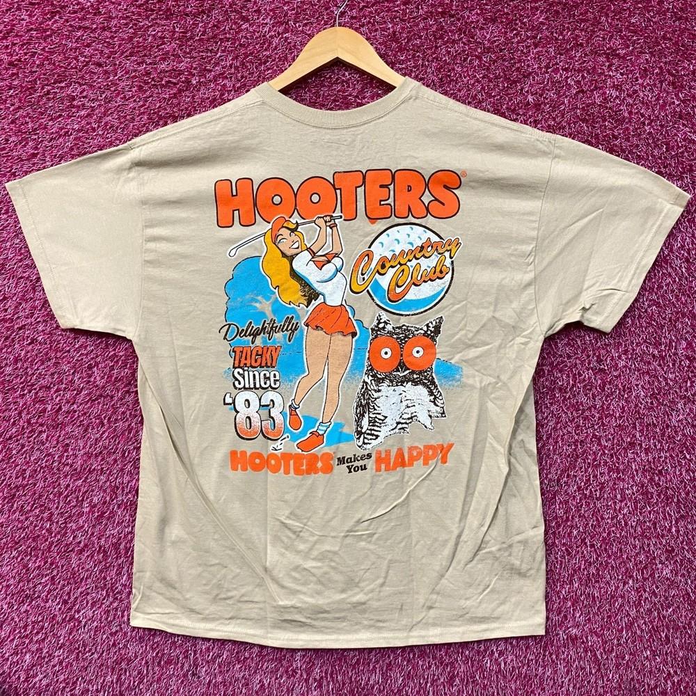 Hooters Country Club Delightfully Tacky Since 83 TShirt XL Unisex T-Shirt S