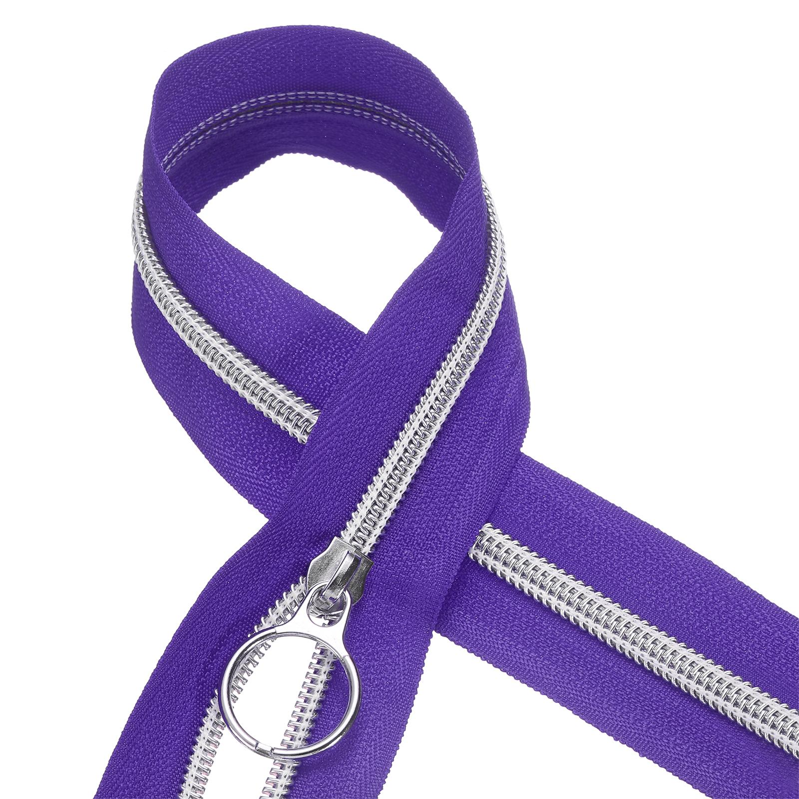 

Нейлоновые спиральные молнии Закрытые Нейлоновая спиральная молния Оптовая спиральная молния с 20 шт. металлическими бегунками цвета оружейного металла Для шитья одежды своими руками 10 ярдов