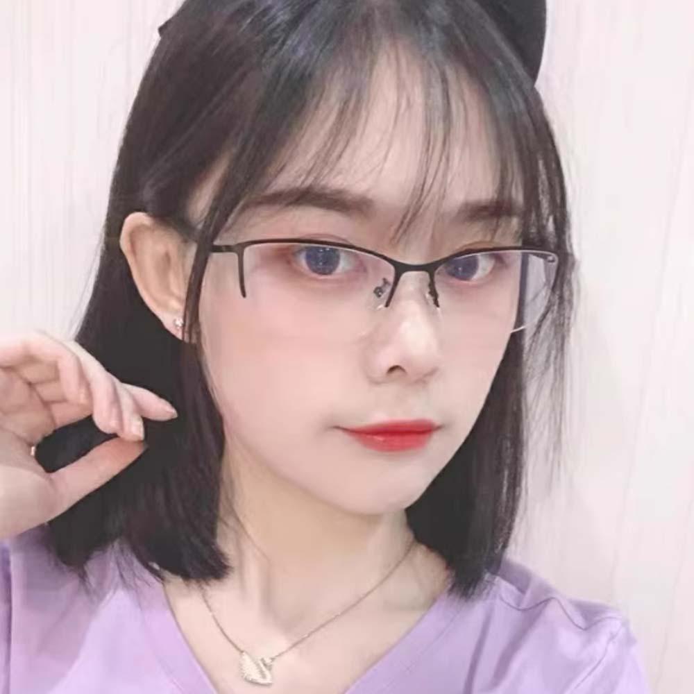 Zinc Zinc Alloy Anti Blu-ray Glasses PC Men Reading Eyewear Half-frame Business Myopia Glasses Watch Movie