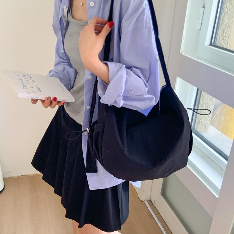 Women's Large Capacity Shoulder Bag Solid Color Crossbody Bag