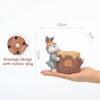 Charming Animal Resin Flower Pot, Mini Planter for Home Desk Decor, Decorative Plant Pots Ideal for Mini Cacti & Succulents