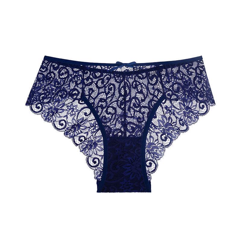 Underwear Female Lingerie Sexy Lace Low Waist Seamless Underpant Transparent Briefs Women's Triangle Pantys
