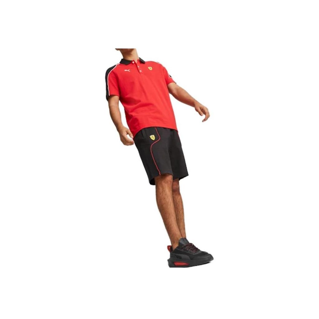 Puma Logo Print Elastic Waist Casual Shorts Men Shorts Black 538167-01