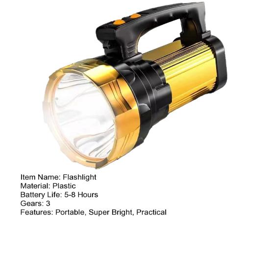 LED Handheld Flashlight High Lumens Super Bright Multiple Lighting Modes Waterproof Rechargeable LED Torch Flashlight