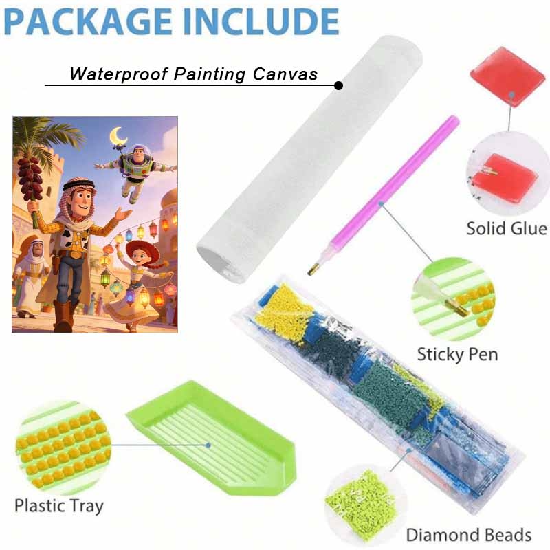 Disney diamond painting set full of diamonds 5D desert characters diamond art home decoration creative handicrafts