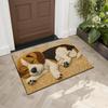 VIKAMA 3D Stereo Beagle Mat Lovely Non-Slip Indoor Outdoor Entrance Doormat Bedroom Living Room Carpet Home Decoration