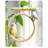 Suction Cup Hanging Bird Standing Perch Linen Rope Parrot Play Stand Toy  Cage Accessories