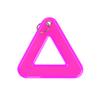 Reflective Safety Keychain Lightweight Backpack Pendant Triangle Safety Tag  Cycling Accessories