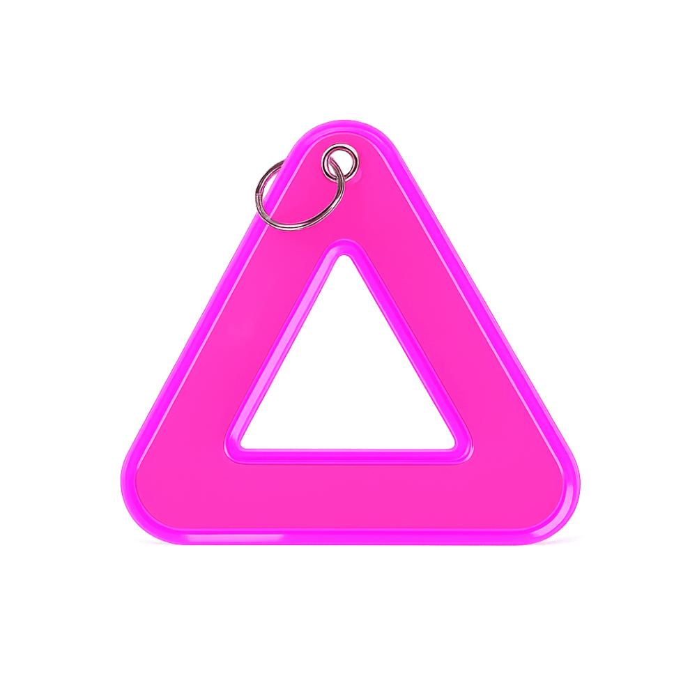 Triangle Shape Reflective Keychain Reflective Reflective Pendant Cycling Accessories