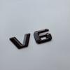 2015 3D Sharp V6 V8 V10 V12 Lettres Chiffres ABS Emblème de Voiture Garde-boue Badge de Décharge Plaque Nom Logo Autocollant Chrome Noir
