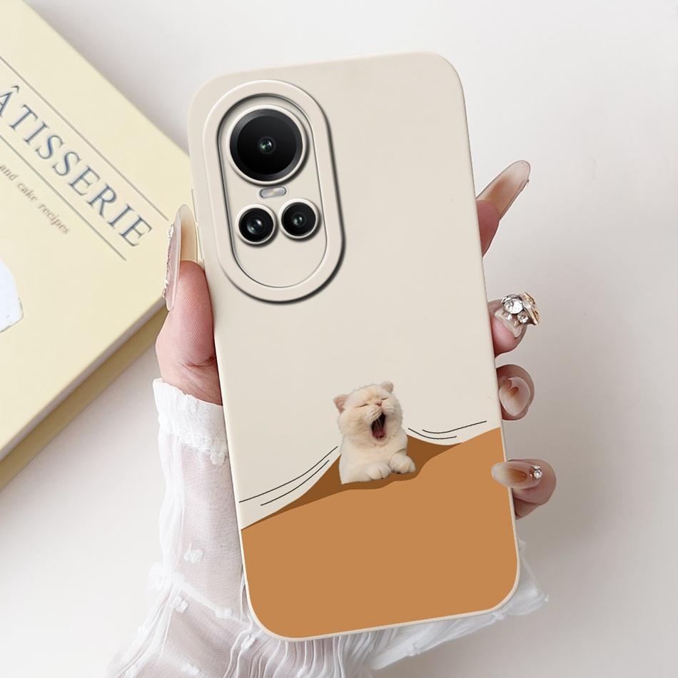Für OPPO Reno10 5G Hülle Reno10 Pro Reno 10 10Pro CPH2525 CPH2531 Elegantes Druckmuster Weiche Silikon Stoßfeste Handyhüllen