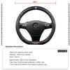 For VOLKSWAGEN Car Carbon Fibre Steering Wheel Cover Anti Slip Steer Handle Caps For VW GTI Scirocco Polo Passat Golf Tiguan Jet