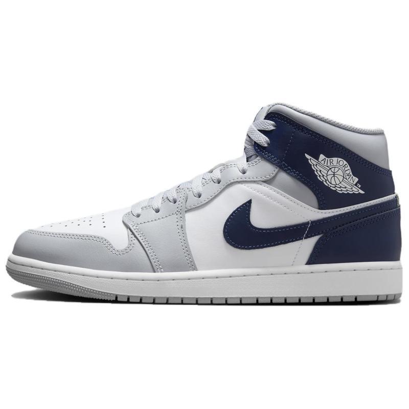 

Jordan 1 Mid Wolf Grey Midnight Navy Jordan DQ8426-104 47.5