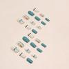 Natural Clear Lake Green Cute Animal Nail Art Giraffe Leaves Fake Nails Children's Fun Wearing Nails