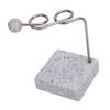 Toothbrush Holder Stainless Steel Bracket and Resin Base Cute Modern Tooth Brush Organizer for Bathroom