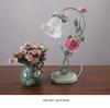 Romantic Floral Bedside Lamp: Perfect for Weddings & Bedrooms