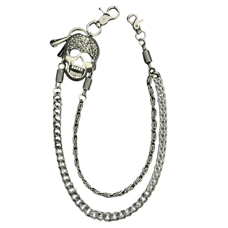

Hip Hop Style Unisex Belt Chains Trendy Belt Chains with Skull Waist Chain Charm for Adding Flair to Your Outfits 1