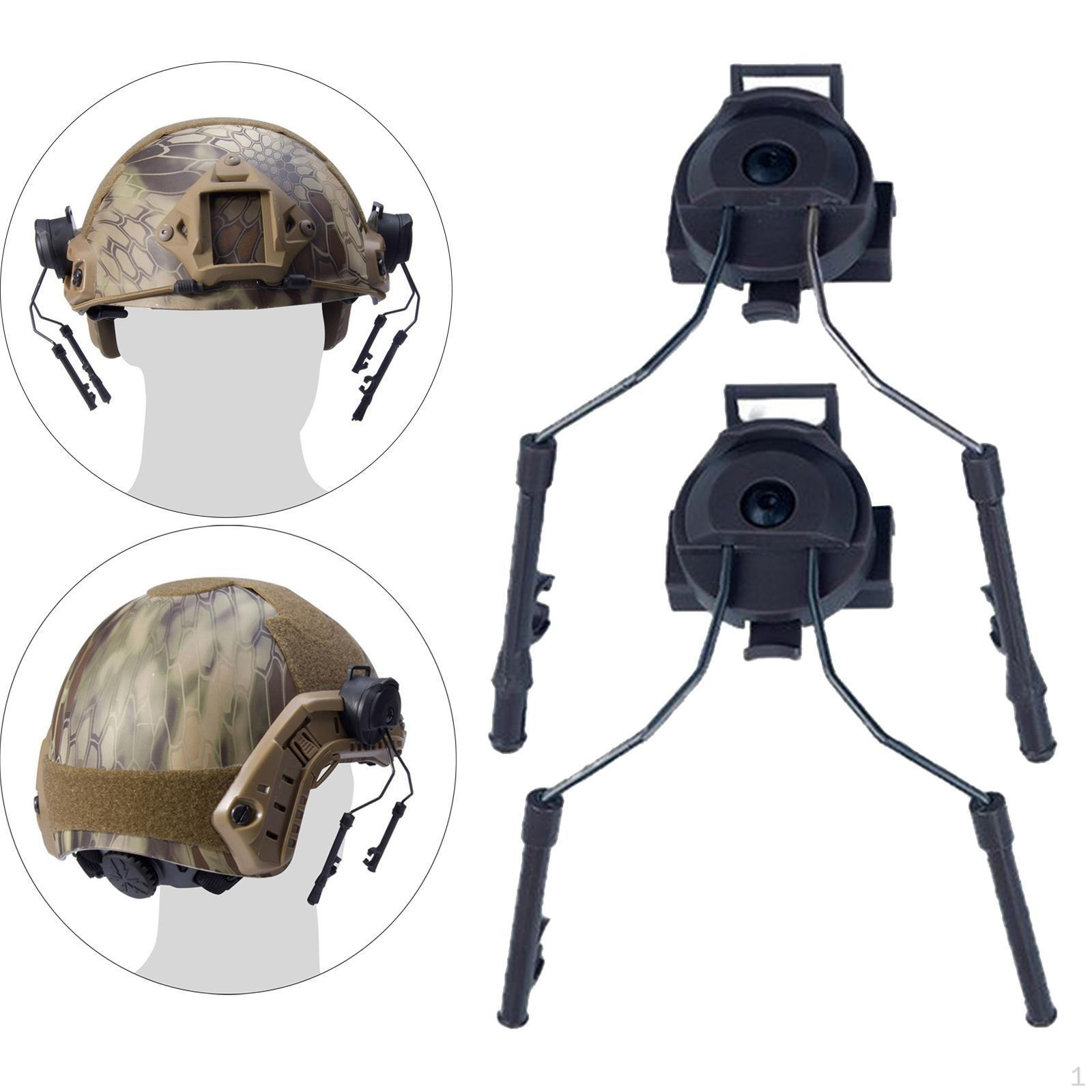 

Адаптер для шлема, крепежный кронштейн для наушников, простая установка, гибкость, наушники для чёрный