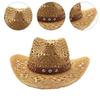 Cowboyhut für den Urlaub, Schmuck, Strohhut, Strand, Panamahut für Club, Karneval, Musikfestival, coole Disco-Party
