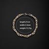 Rhombus Emperor Stainless Steel Bracelet - High-end Trendy Fashion Chain