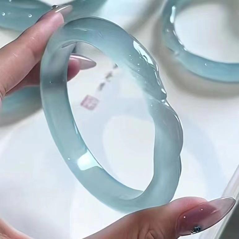 Blue Ice Trendy Fox Bracelet For Women Geometric Design New Chinese Style