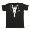 Smoking Herren T-Shirt Herren Damen T-Shirts Oberteil Anzug Krawatte Hochzeit Kostüm Junggesellenabschied Abendessen Geschenk