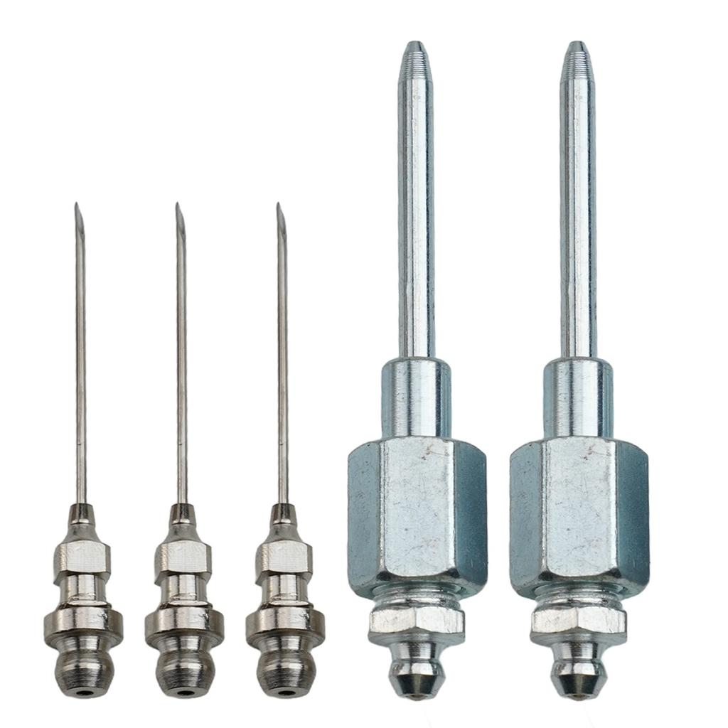Ensemble d'aiguilles d'injecteur de graisse avec raccord, 5 pièces, pour l'entretien automobile