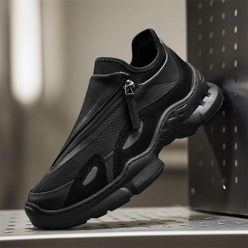 

Мужские повседневные кроссовки ручной работы, уличная обувь для мужчин, повседневная обувь 46 чёрный