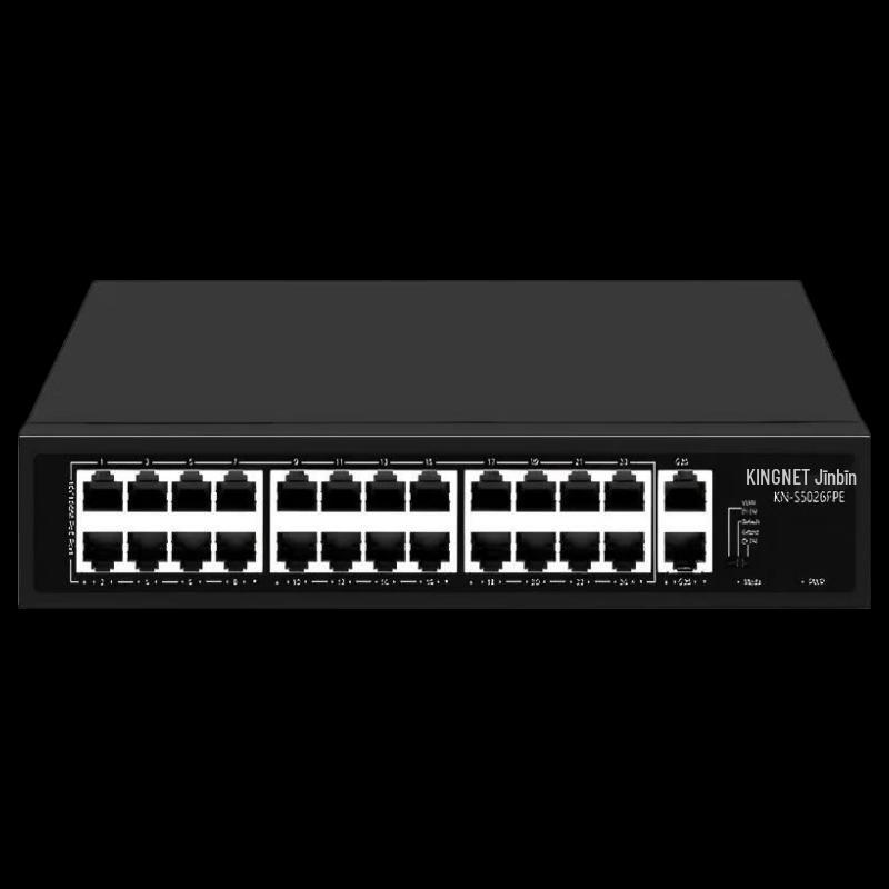 KINGNET 26-Port 100Mbps PoE-Switch