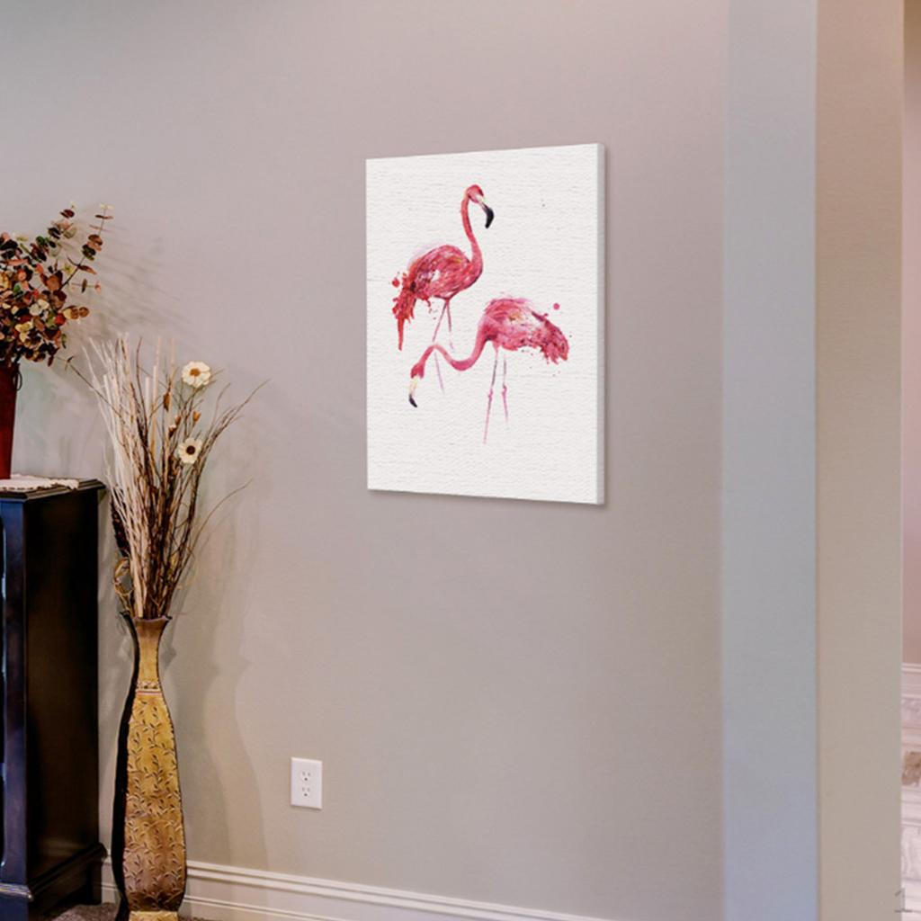 

Nordic Style Decorative Table Canvas Unframed Home Flamingo M