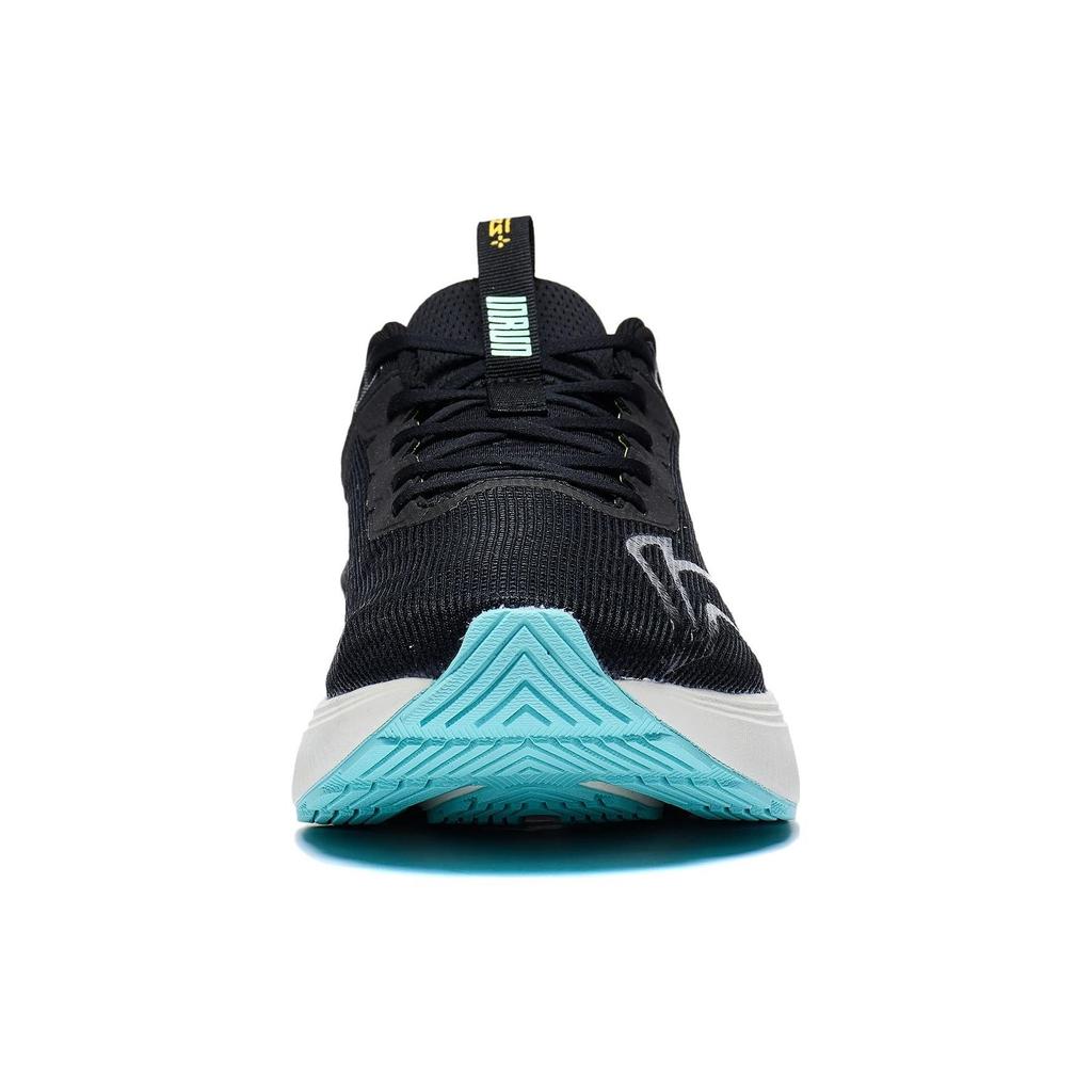 Li Ning Light Shadow Element Körpermaß Rutschfest Abriebfest Atmungsaktiv Low-Top Laufschuhe Herren Laufschuhe Schwarz Türkis ARHS041-5