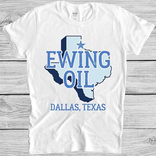 Dallas Texas Ewing Oil Retro Series Movie Funny Meme Gift Tee T Shirt M1209 S