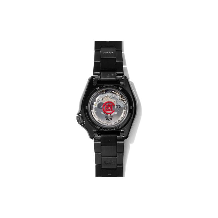 Seiko 5 SPOR Otomatik Mekanik Mekanizma Paslanmaz Çelik Kayışlı Saat Unisex Siyah Kadran SRPH51K1