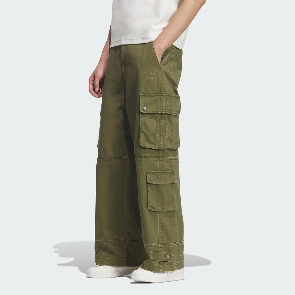 Adidas Originals Multi-Pocket Trousers Men Bottoms Dark-Olive-Green IA7506