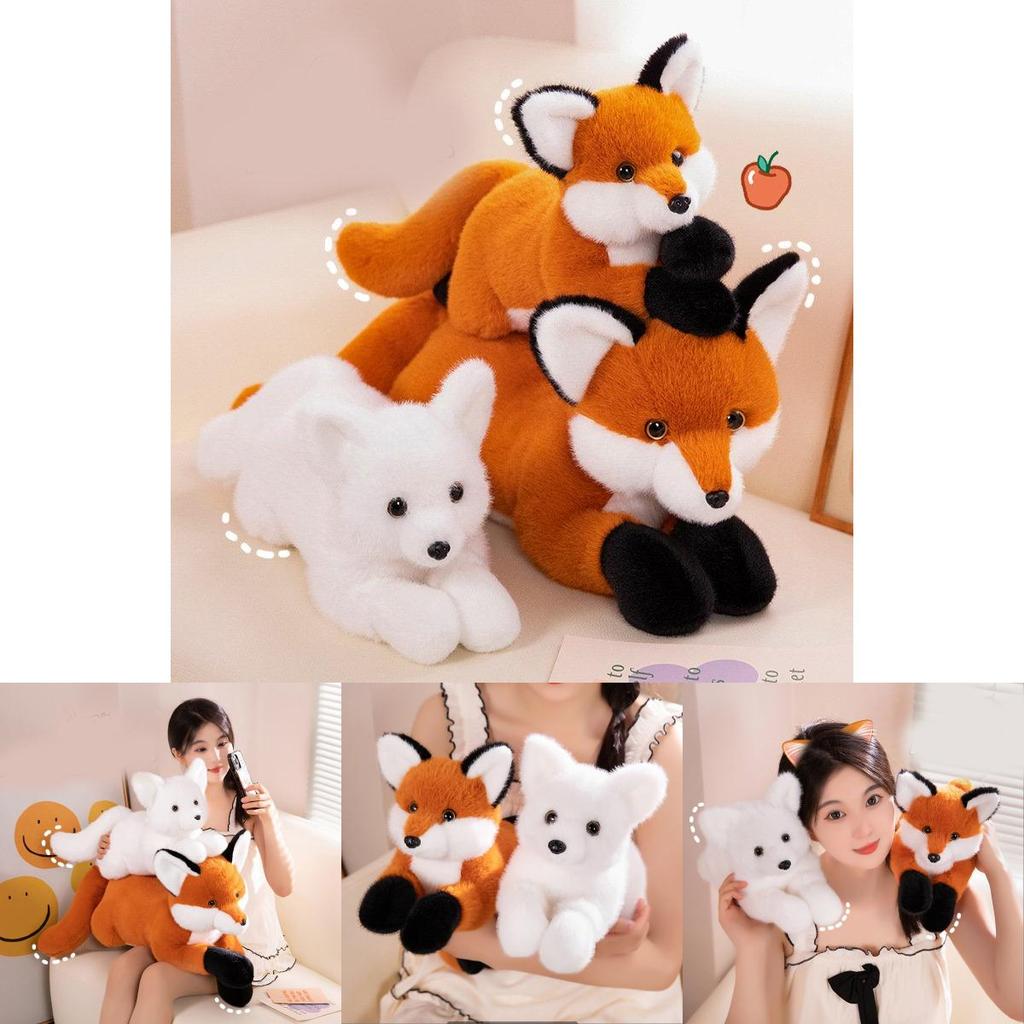Adorable Fox Plush Pillow For Sofa And Bed Decorative Cushion Soft Stuffed Toy