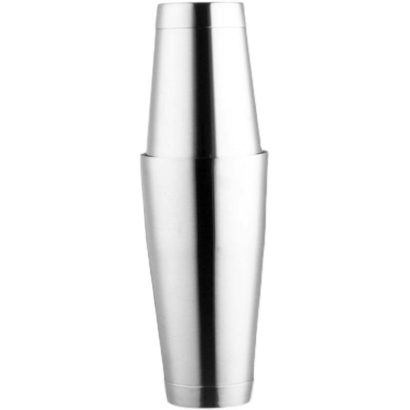 American-Style 304 Stainless Steel Boston Cocktail Shaker with Base