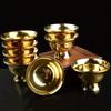 Pure Copper Drinking Bowl Brass Small Auspicious Tibetan Holy Creative Water Cup Tea  Golden Home's Gift Decorative Buddhist
