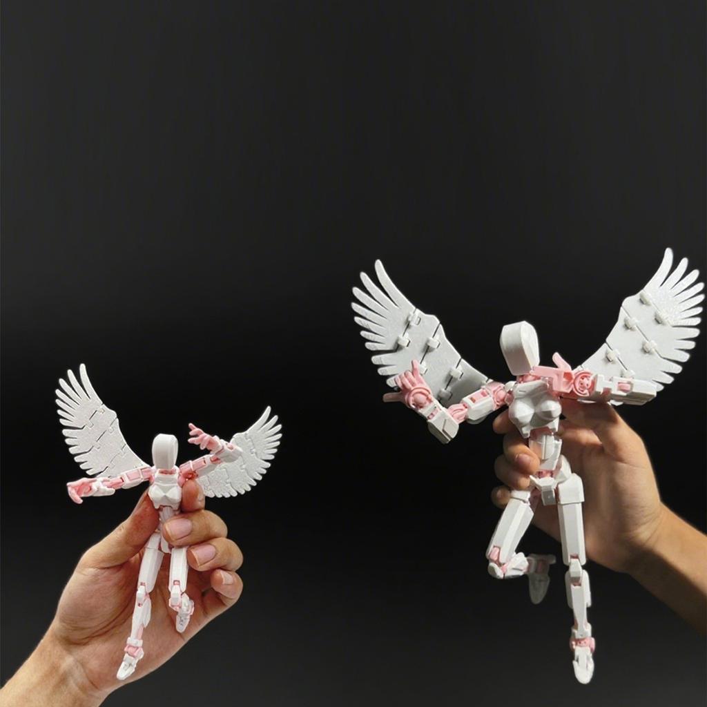 Anjos Mecânicos 13 Figuras de Ação T13 Figura Impressa em 3D Articulada Multi-Articulada Sorte 13 Figura de Ação Manequim Brinquedos de Montagem DIY