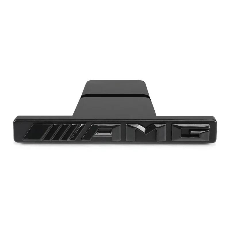 

GLC GLB 1pcs 3d AMG Logo Emblem Car Front Grille Badge Car Styling For Mercedes Benz W124 W168 W169 W176 W177 W202 W203 W204 W2 чёрный