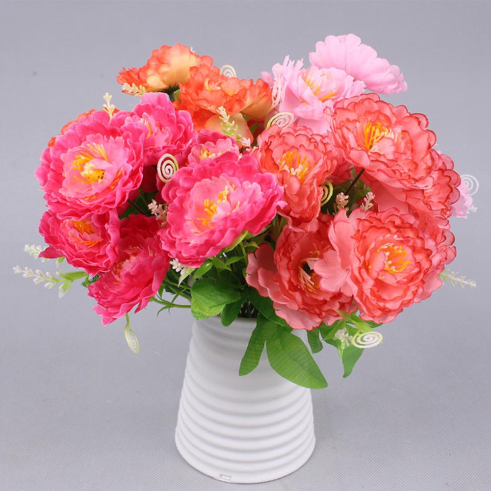 Heads Natural And Vibrant S Home Decoration Artificial Peonies Bouquets Home Decoration Outdoor Greening Flowers