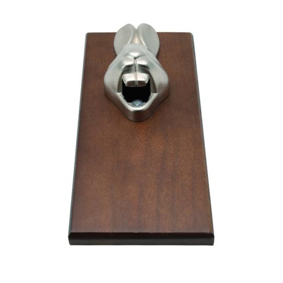 Bottle Opener Multifunctional Wall Mounted Stainless Steel Innovative Delicate Rabbit Head Refrigerator Magnet for Kitchen