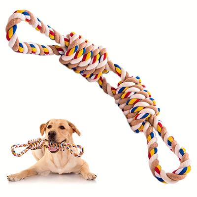 Giocattolo da masticare per animali domestici da 40 cm per cani Corda di cotone Giocattolo per cuccioli Giocattolo di interazione resistente ai morsi di cane Accessori per animali domestici