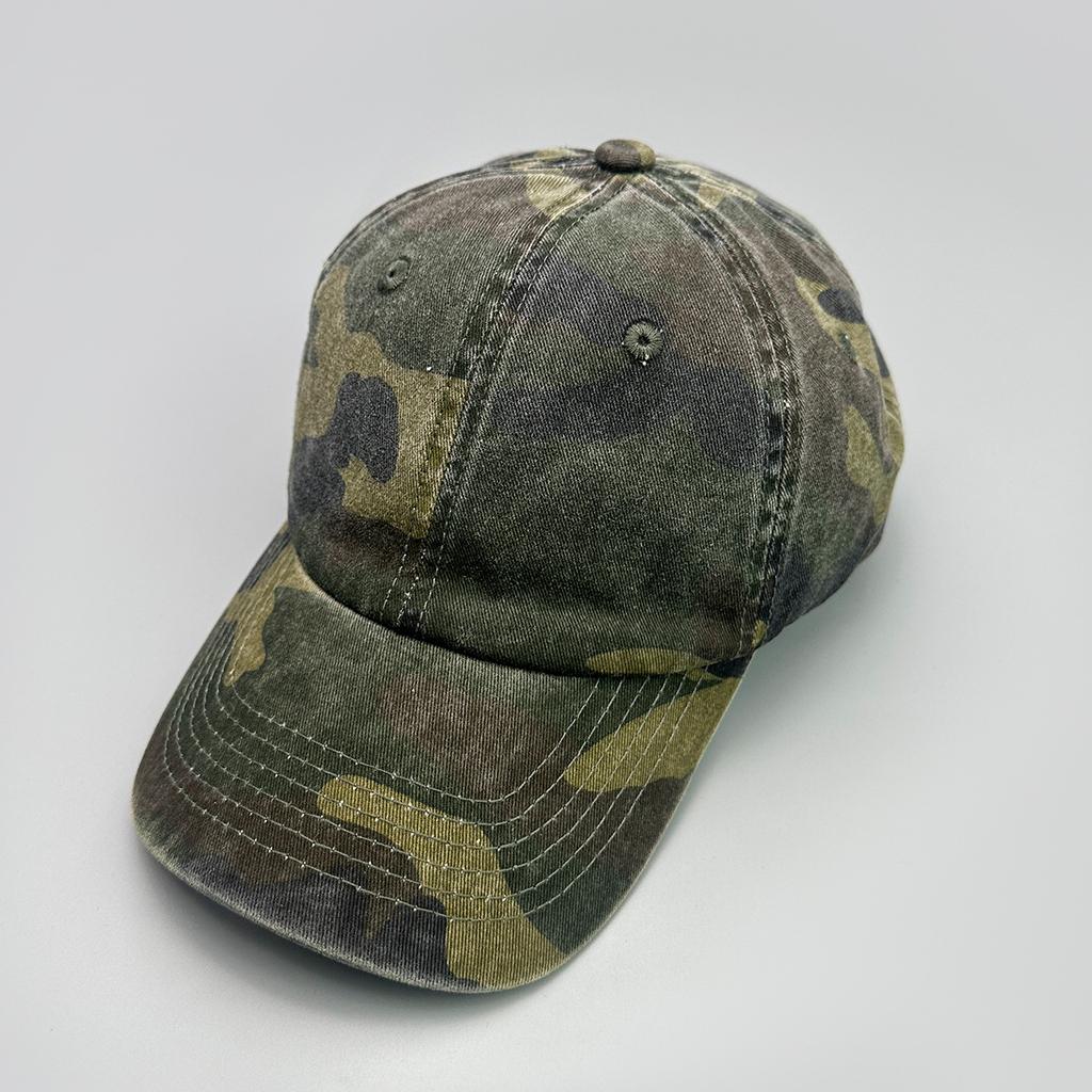 Amerikanische Retro Camouflage Baseballkappe für Herren und Damen Sonnenschutz Outdoor Taktisch Weiches Oberteil Retro Gewaschene Kappe