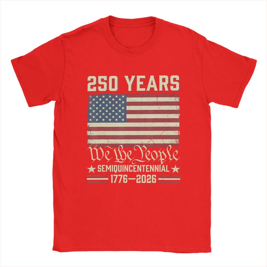 Streetwear TShirt Summer America 250 Merchandise Anniversary USA Flag American 250th TShirts Cotton Tee Shirt for Unisex Clothing