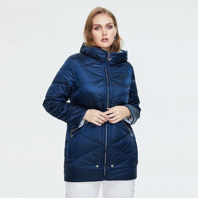 

Осеннее пальто женское модное теплое и удобное для отдыха женская тонкая хлопковая куртка 9XL темно-синий