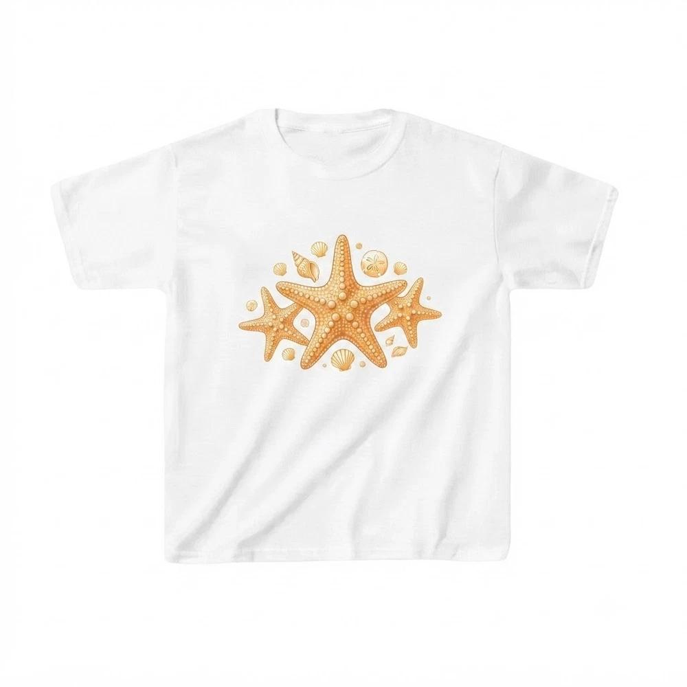Starfish Ocean Beach Lover Graphic White TShirt S
