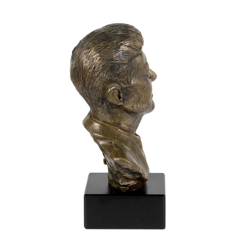 John Fitzgerald Kennedy - marble bust, statuette of a famous person, decoration for office, school, and hotel by the Art-Dog brand