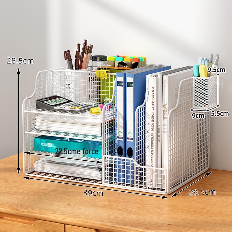 Multi-layer Desktop File & Bookshelf Organizer