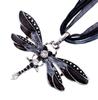 SUMENG New ParagraphWomen Crystal Dragonfly Ribbon Casual Pendant Necklace For Women Ewelry 2024 Gifts